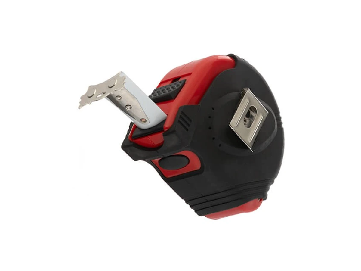 Рулетка з металевим полотном 10м x 25мм, три стопора полотна INTERTOOL MT-0110 