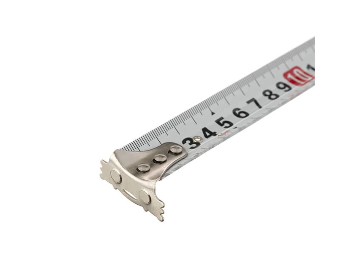 Рулетка з металевим полотном 10м x 25мм, три стопора полотна INTERTOOL MT-0110 