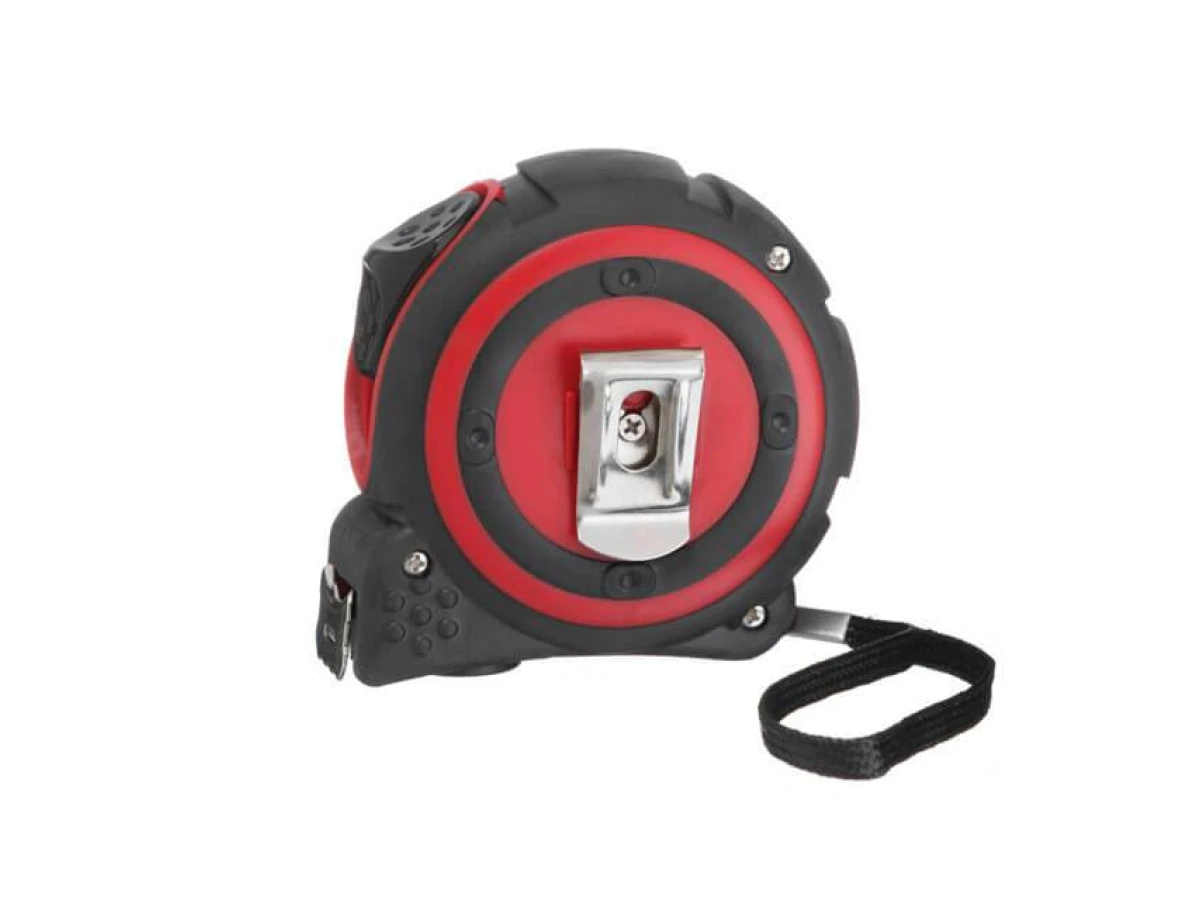 Рулетка с металлическим полотном 10м*25мм, нейлонове покриття полотна STORM INTERTOOL MT-0840 