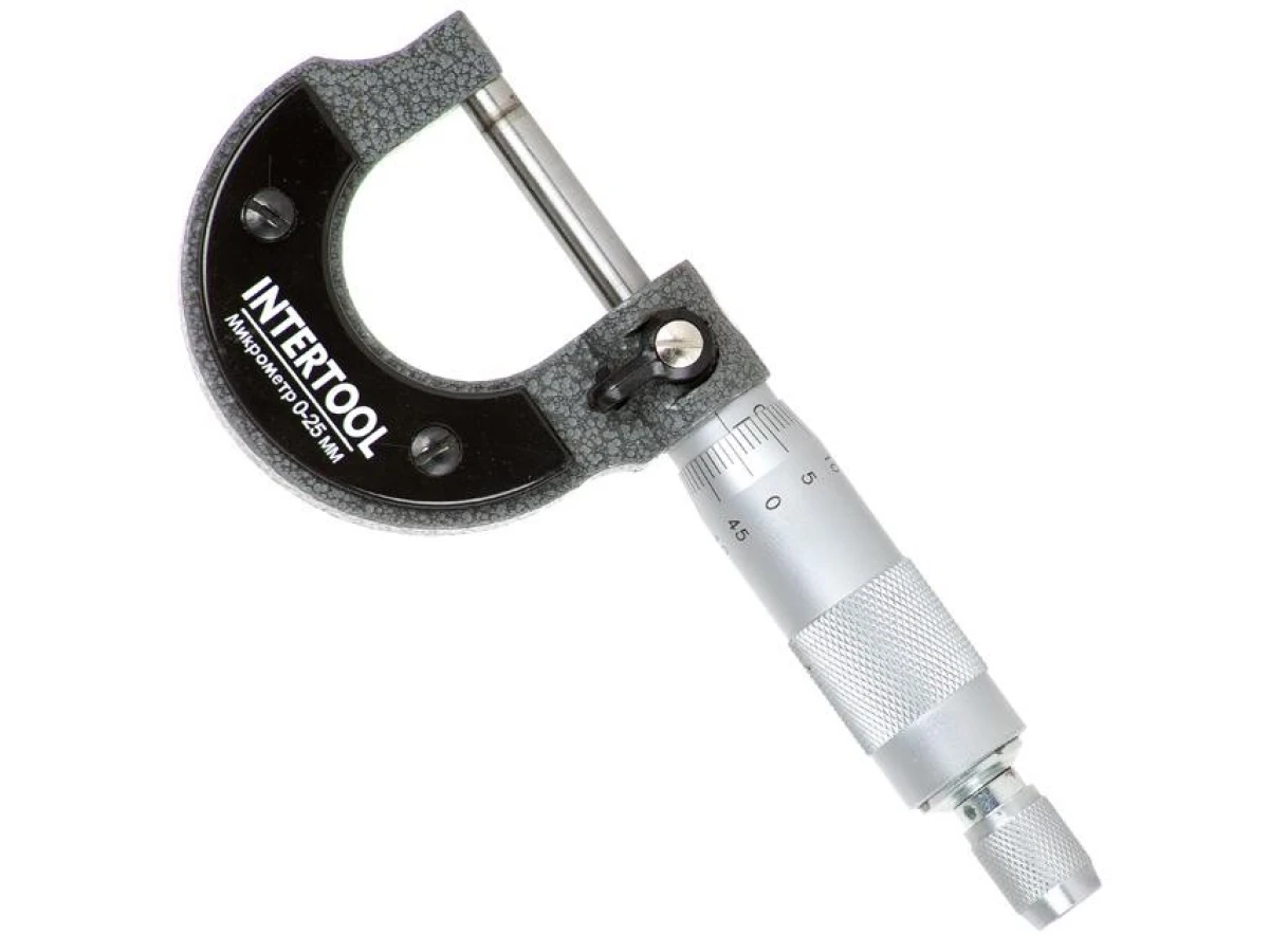 Микрометр 0-25 мм INTERTOOL MT-3041 
