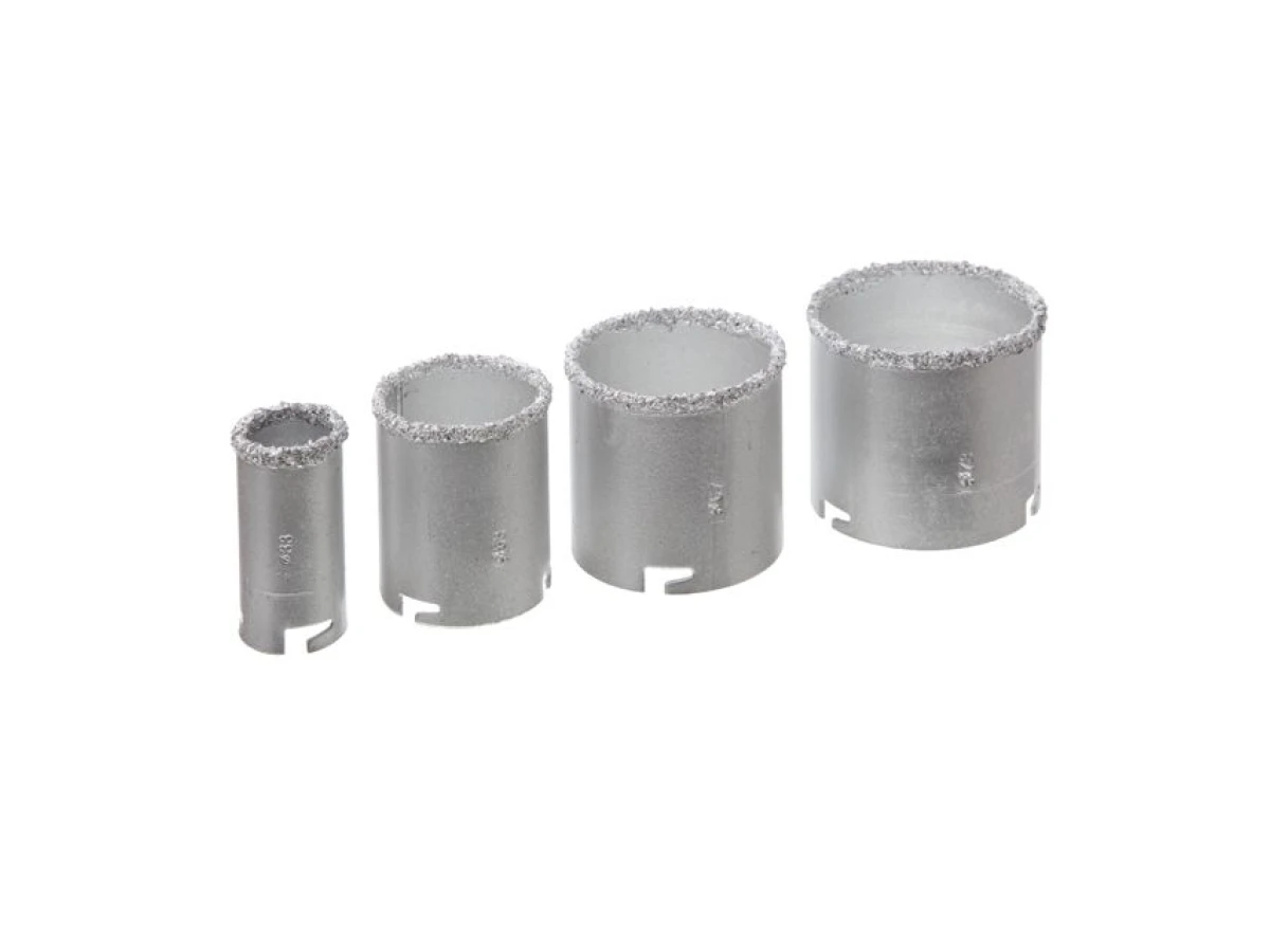 Набір корончатих свердел для плитки, 32-73 мм, 4 од., вольфрамове напилення INTERTOOL SD-0429 