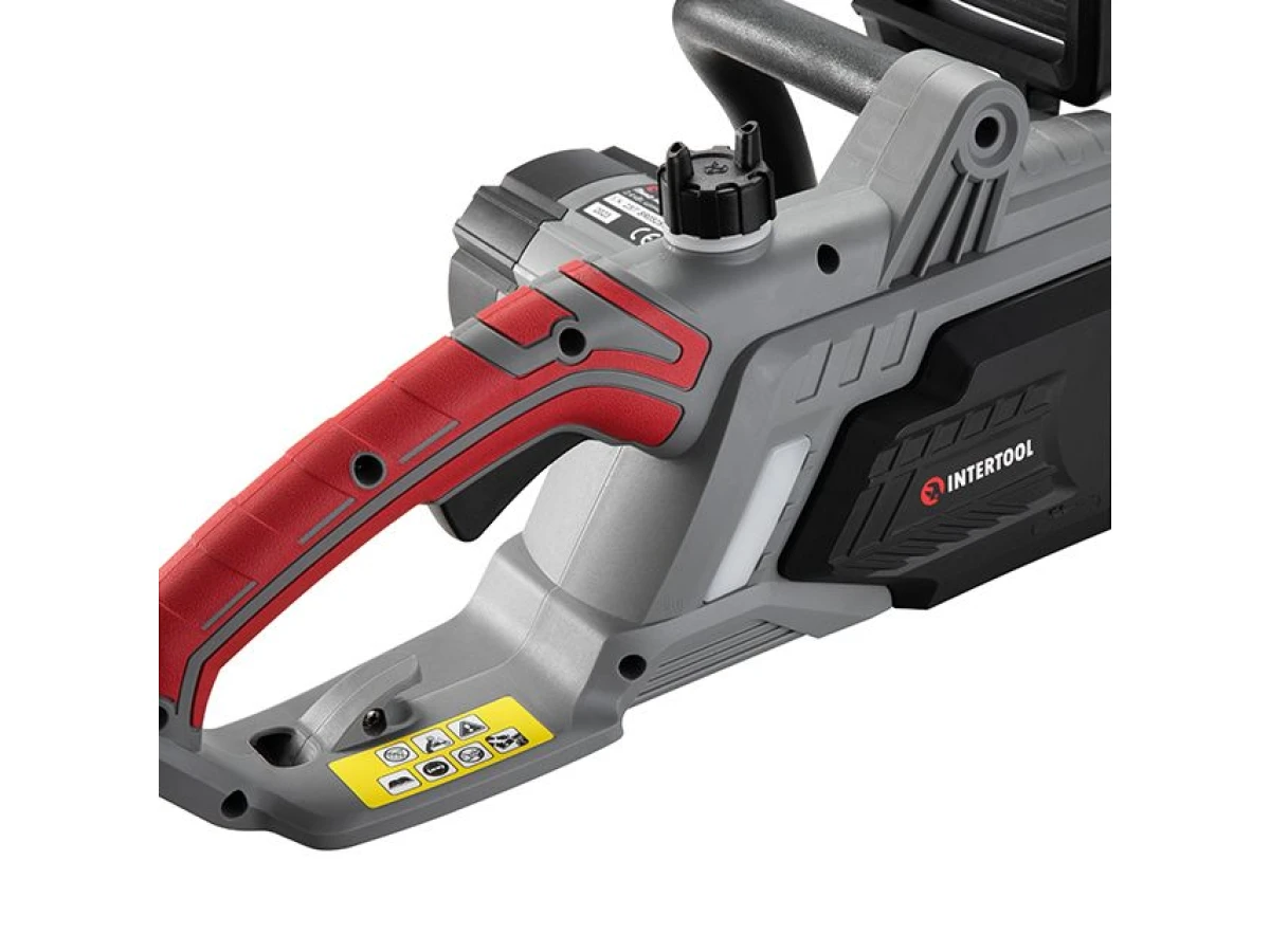 Пила цепная электрическая 2400 Вт, шина 40 см, боковой двигатель INTERTOOL DT-2201 