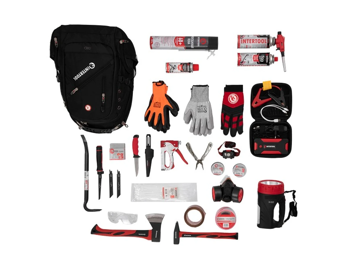Набір для надзвичайних ситуацій "Екстра" INTERTOOL BX-1008 