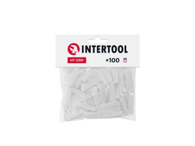Клини для плитки 25 мм / 100 шт INTERTOOL HT-0391