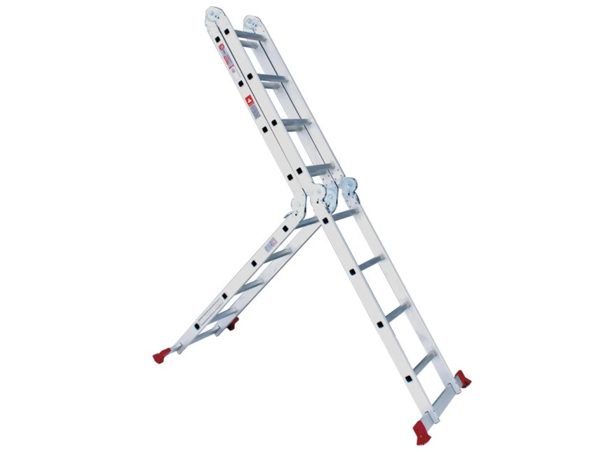Лестница алюминиевая мультифункциональная трансформер 4*4 ступ., 4,7 м INTERTOOL LT-0029 