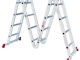 Лестница алюминиевая мультифункциональная трансформер 4*4 ступ., 4,7 м INTERTOOL LT-0029 