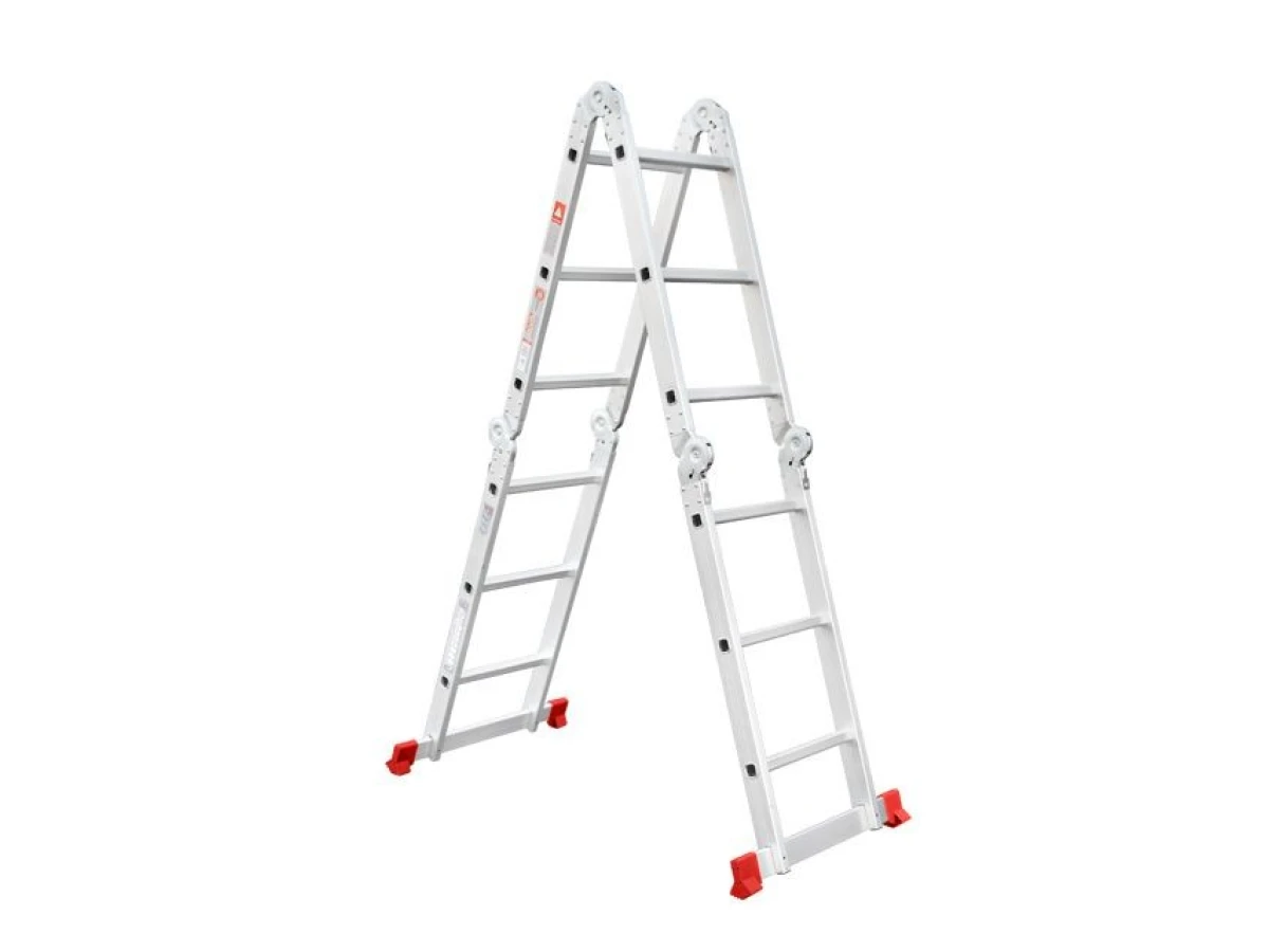 Лестница алюминиевая мультифункциональная трансформер 4*3 ступ., 3,70 м INTERTOOL LT-0030 