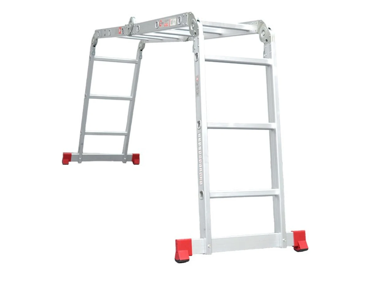 Лестница алюминиевая мультифункциональная трансформер 4*3 ступ., 3,70 м INTERTOOL LT-0030 