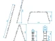Лестница алюминиевая мультифункциональная трансформер 4*3 ступ., 3,70 м INTERTOOL LT-0030 