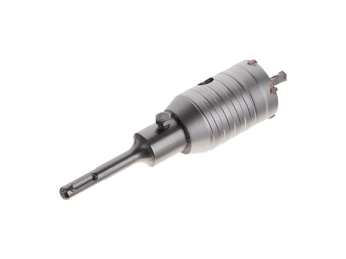 Комплект: Свердло корончасте по бетону 46мм + Перехідник SDS Plus 100мм INTERTOOL SD-7046 