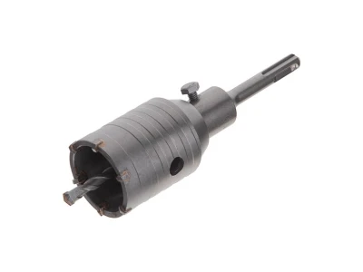 Комплект: Свердло корончасте по бетону 50мм + Перехідник SDS Plus 100мм INTERTOOL SD-7050