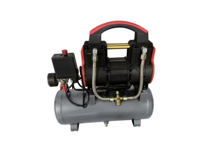 Компресор 9 л, 0.75 кВт, 220 В, 8 aтм, 200 л/хв, 2800 об/хв, безмасляний, 2 циліндра INTERTOOL PT-0015