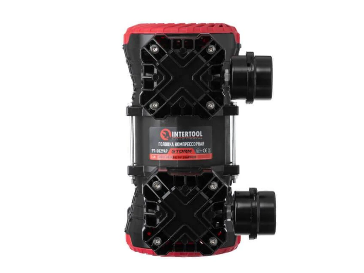 Головка компрессорная к PT-0029, 30, 31, 32, 33, 1.1кВт, 220В, 8атм, 200 л/мин, 2800 об/мин безмасляная INTERTOOL PT-0029AP 