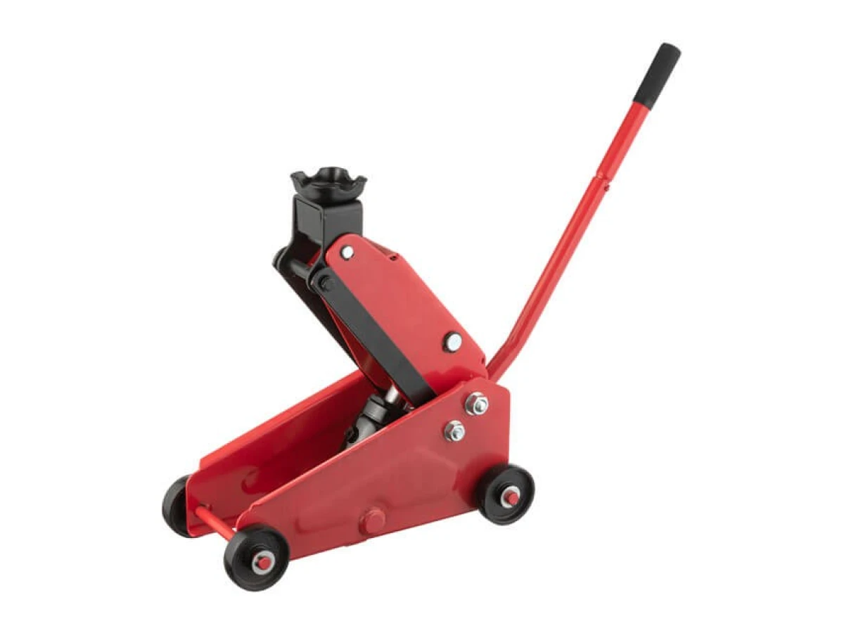 Домкрат гидравлический подкатной 2 т, высота подъема 135-385 мм, в кейсе INTERTOOL GT0109 