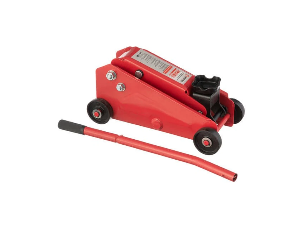 Домкрат гидравлический подкатной 2 т, высота подъема 135-385 мм, в кейсе INTERTOOL GT0109 