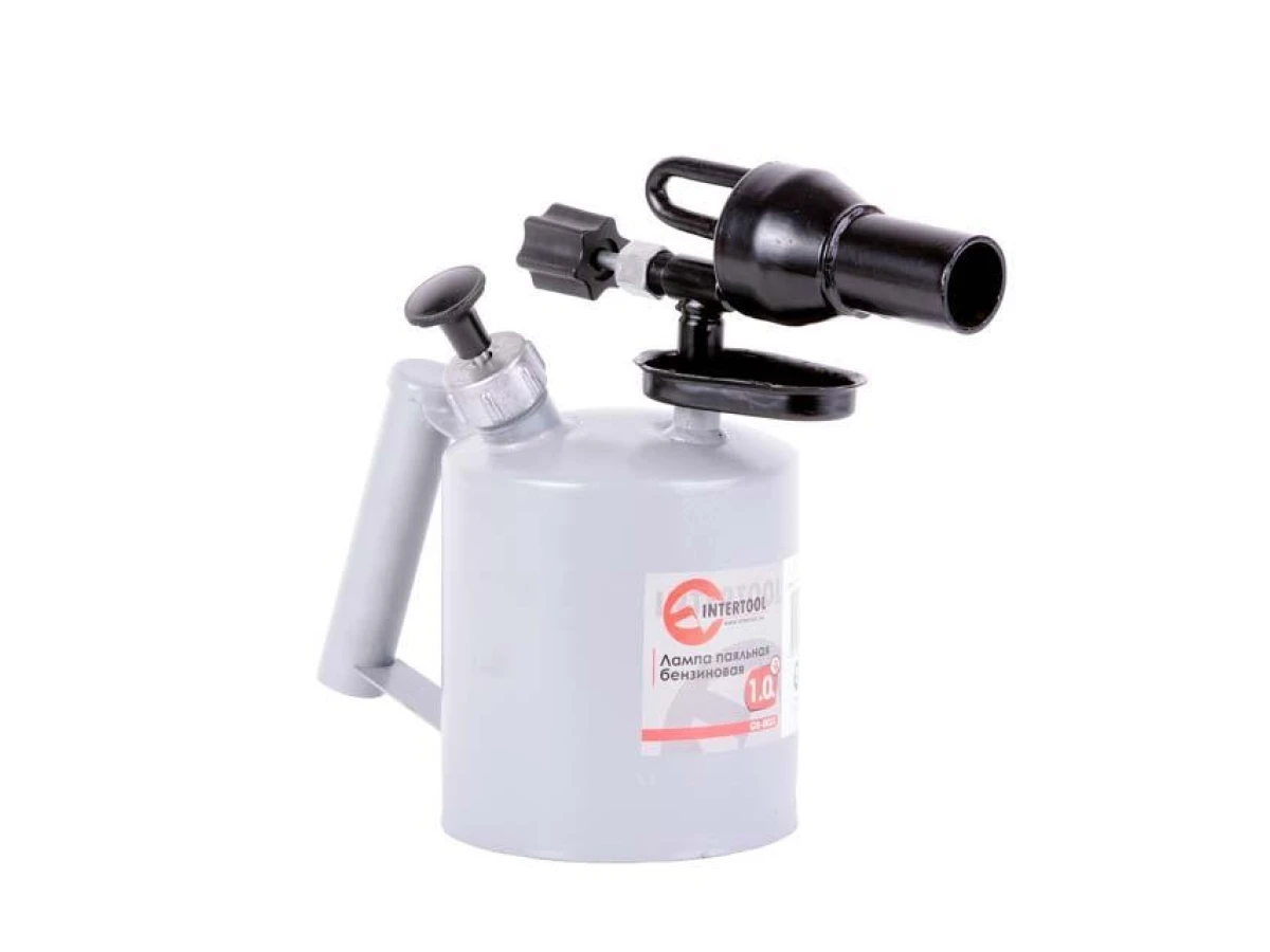 Лампа паяльная бензиновая 1.0 л INTERTOOL GB-0031 