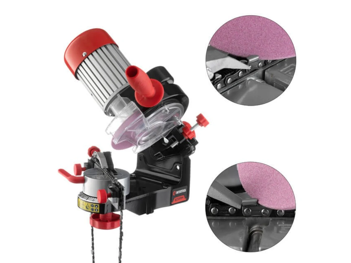 Верстат для заточування ланцюгів 230 Вт, 3000 об/хв., 145*22.3*3.2 мм INTERTOOL WT-0830 