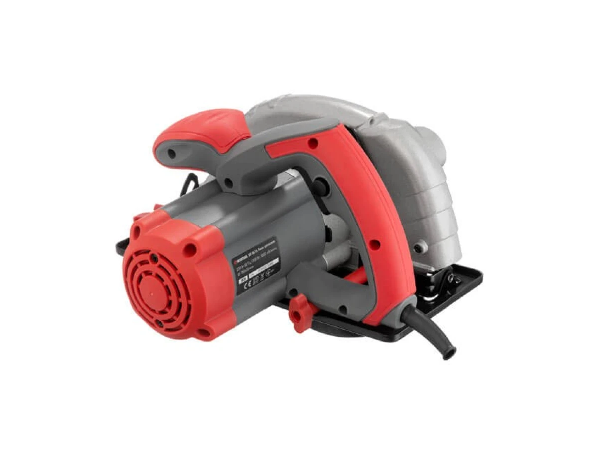 Пила дискова 1300 Вт, 5000 об/хв., кут нахилу 0-45°, глибина розпилу 41/57 мм, диск 185*20 мм INTERTOOL DT-0613 