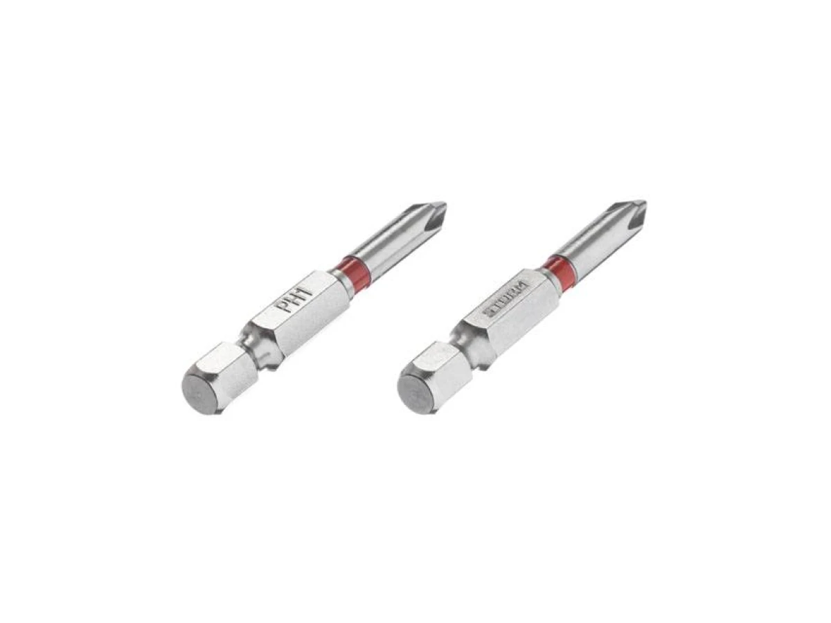Комплект викруткових насадок PH1 1/4" * 50мм, S2, уп. 2 од., STORM INTERTOOL VT-0211 