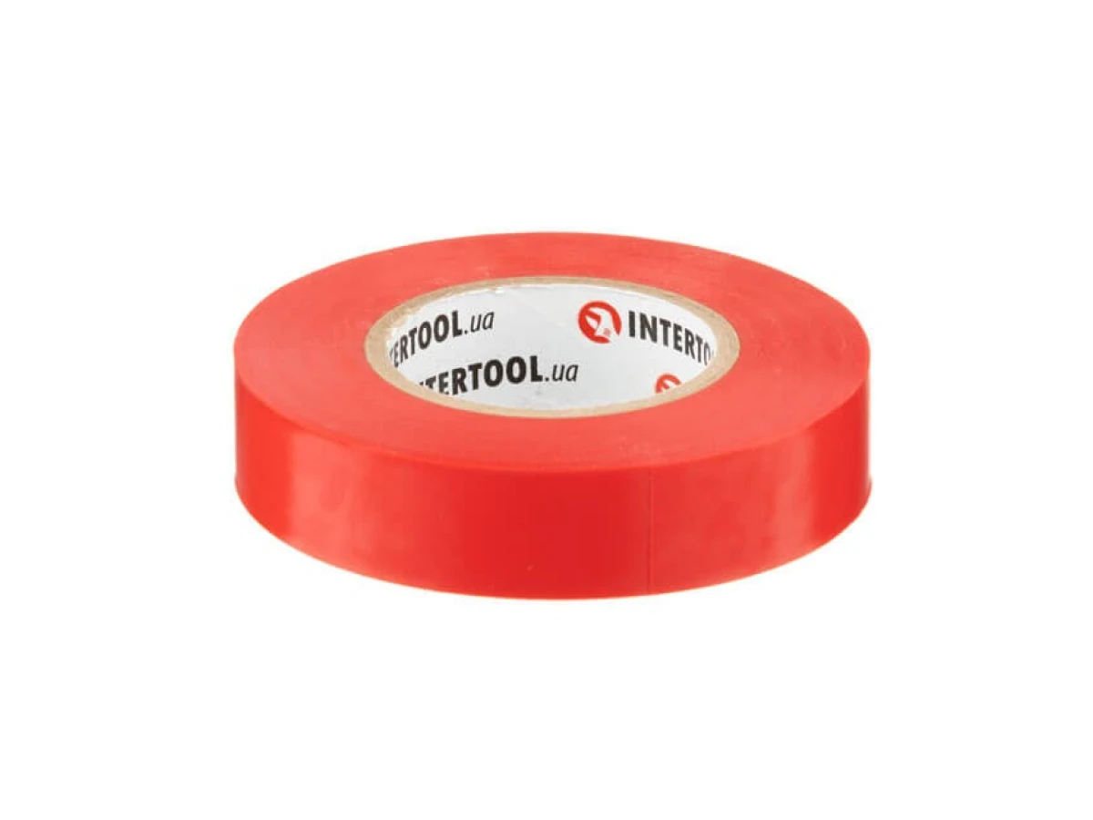 Стрічка ізоляційна, 17 мм * 20 м * 0.15 мм, червона INTERTOOL IT-0050 