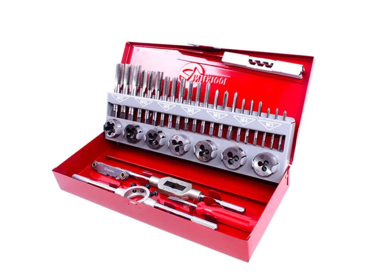 Набор метчиков и плашек 32 ед INTERTOOL SD-8032 