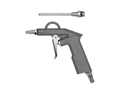 Пістолет для продування короткий з додатковим наконечником 80 мм INTERTOOL PT-0803