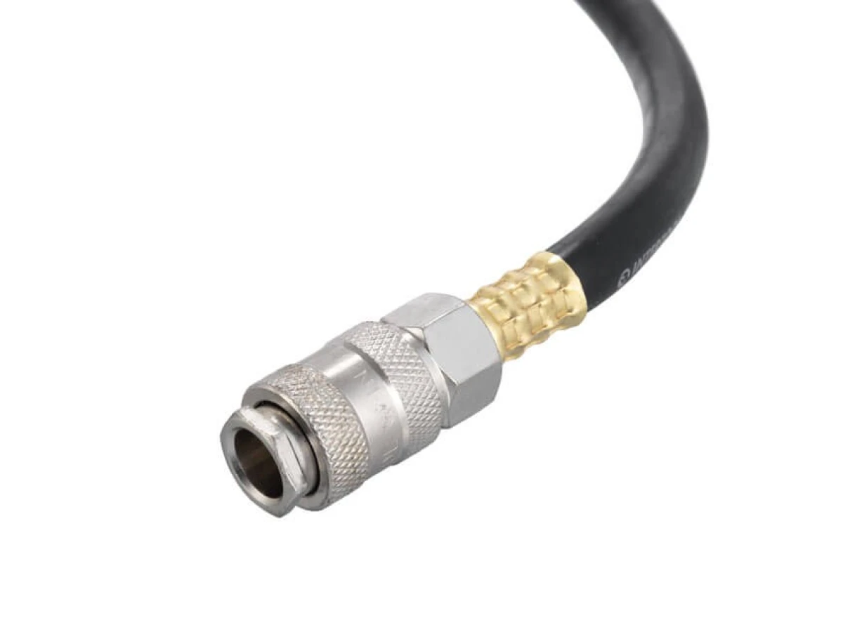 Шланг гумовий повітряний армований, 20 атм, 6*13 мм, 15 м, зі швидкороз'ємними з'єднаннями, STORM INTERTOOL PT-1737 