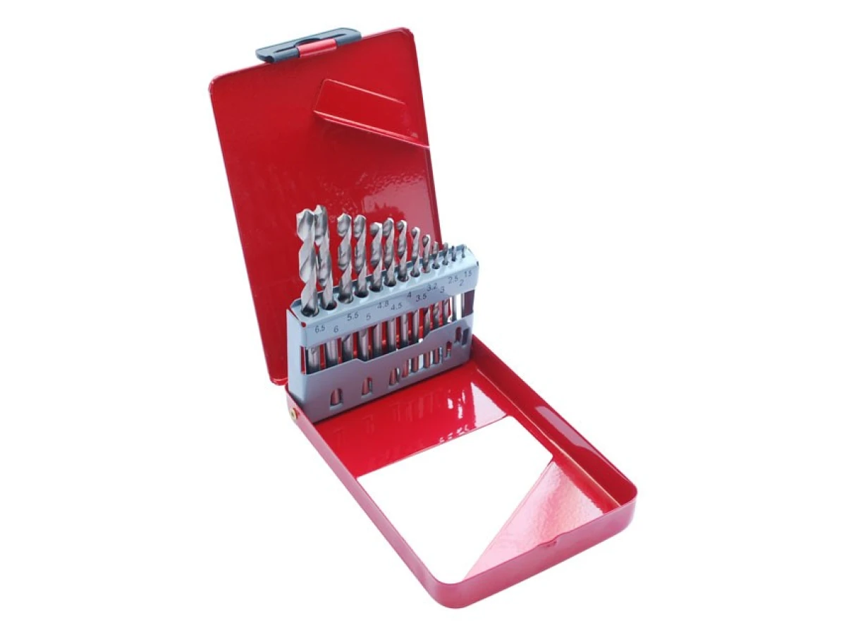 Набір свердел по металу HSS 13шт (1.5-6.5), полірована сталь INTERTOOL SD-0113 