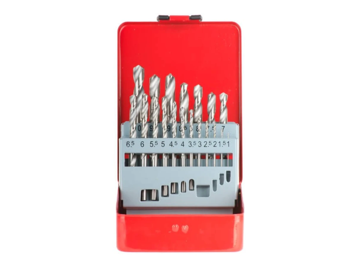 Набір свердел по металу HSS 19 од. (1.0-10.0), полірована сталь INTERTOOL SD-0119 