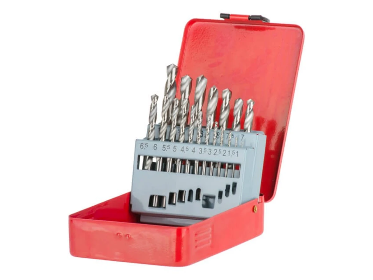 Набір свердел по металу HSS 19 од. (1.0-10.0), полірована сталь INTERTOOL SD-0119 