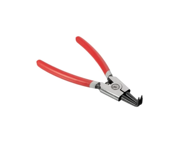 Щипці для зняття та установки стопорных кілець 150мм, вигнуті на розтиск INTERTOOL HT-7008 