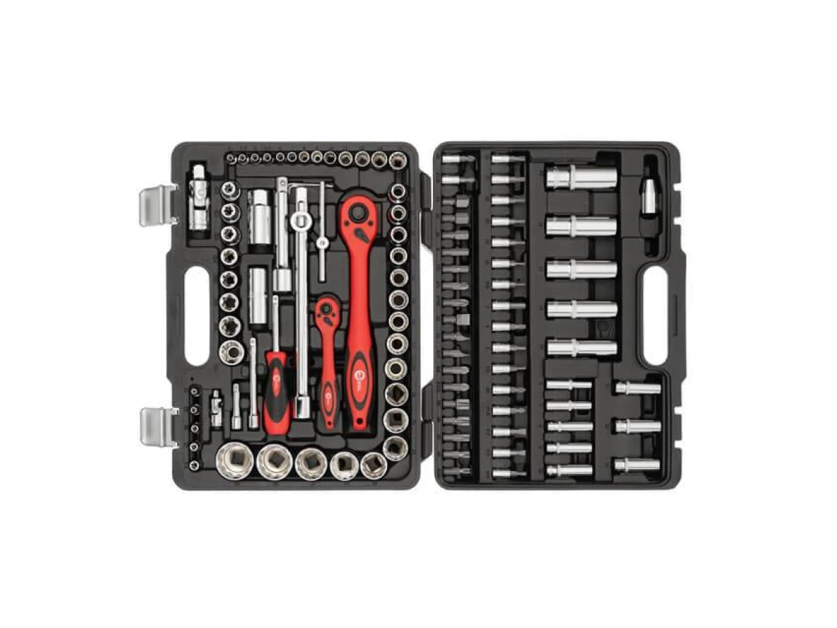Професійний набір інструментів з 12-гранними головками 1/2 "& 1/4", 108 од., Cr-V INTERTOOL ET-6109 