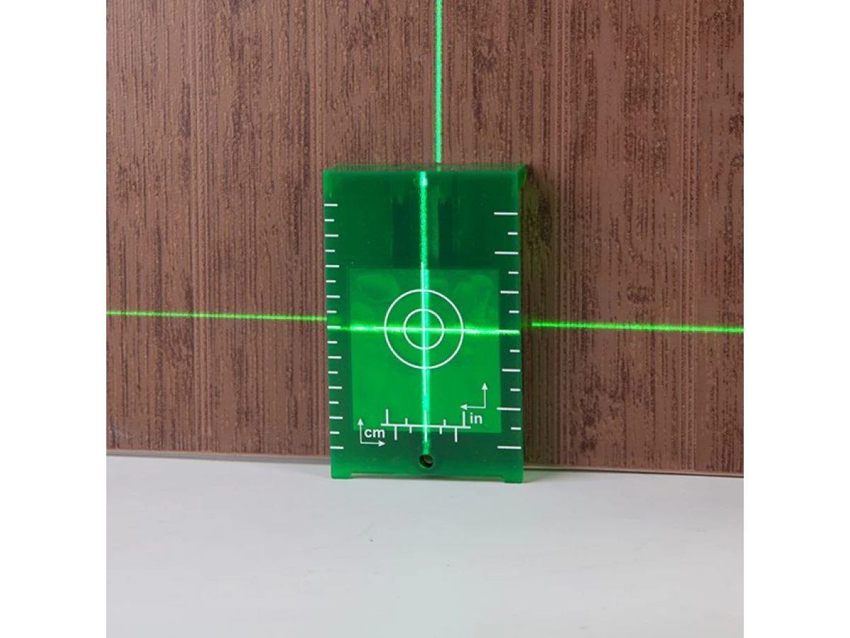 Мишень + очки для лазерного уровня, для зеленого лазера INTERTOOL MT-3068 