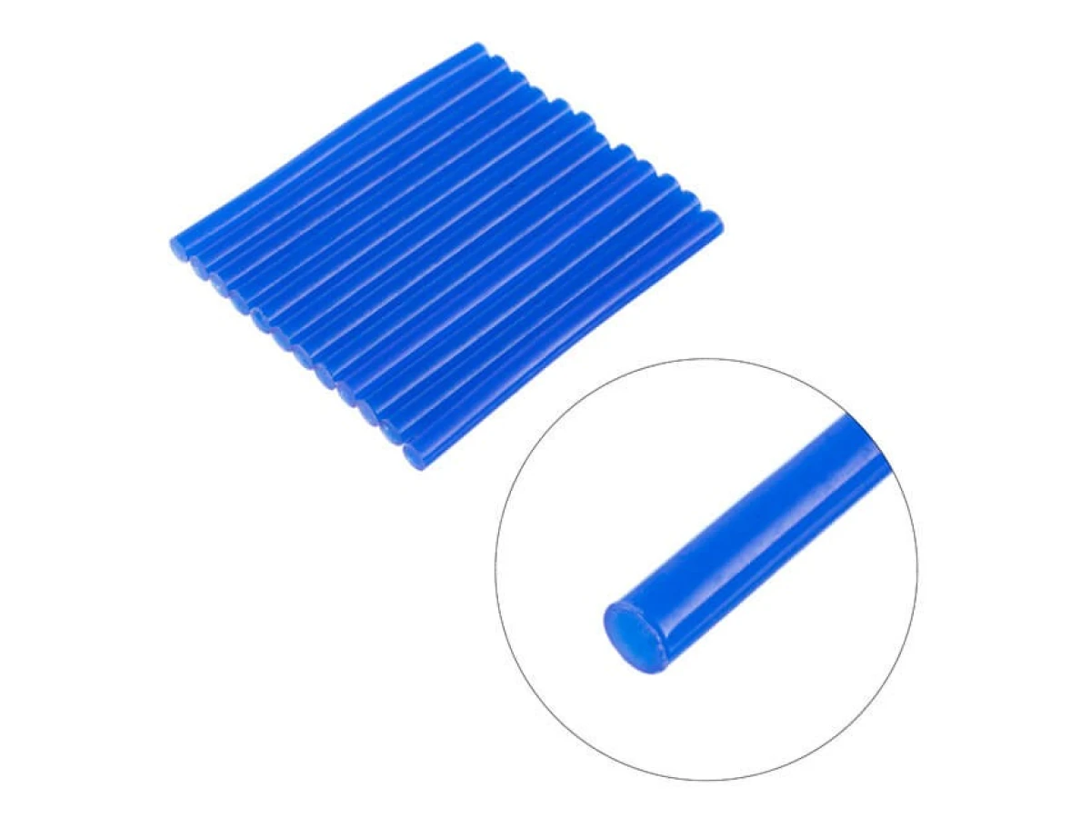 Комплект стрижнів клейових блакитних 7,4 мм * 100 мм, 12 шт. INTERTOOL RT-1054 