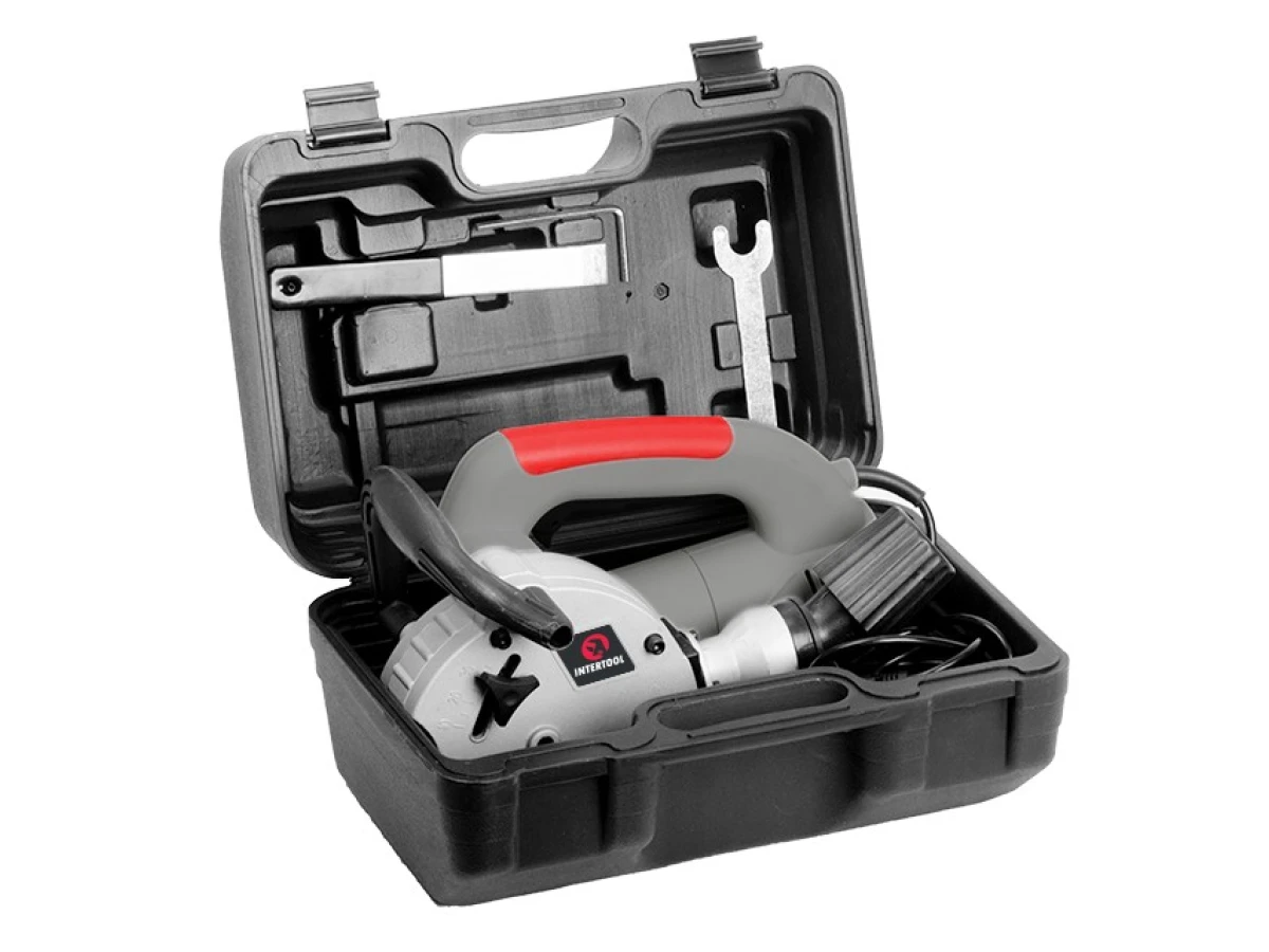 Штроборіз 1400 Вт, 9000 об/хв., диск 125 мм, гл. пропилу 8-30 мм, шир. пропилу 8-26 мм INTERTOOL DT-0200 