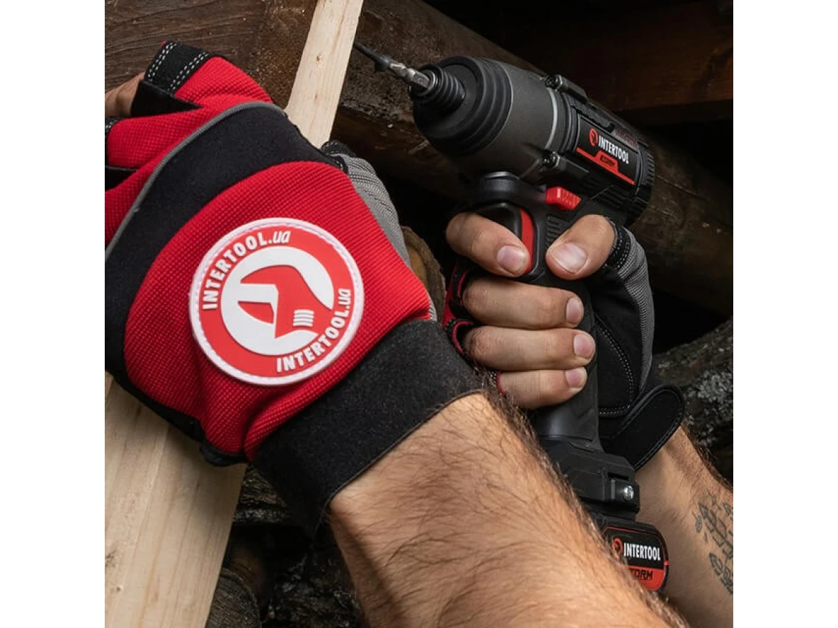 Шурупокрут ударний (гвинтокрут) акумуляторний з безщітковим двигуном 20 В,кейс INTERTOOL WT-0362 
