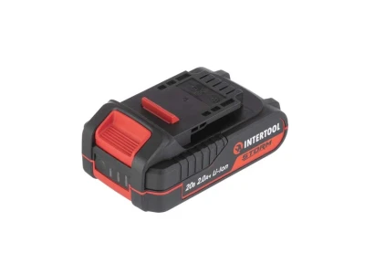 Акумулятор 20 В, Li-ion, 2.0 Аг, індикатор рівня заряду INTERTOOL WT-0340