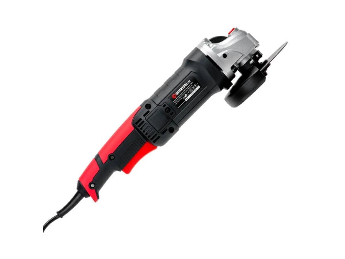 Шліфмашина кутова 1200 Вт, діаметр круга 125 мм, 11000 об/хв. INTERTOOL WT-0224 