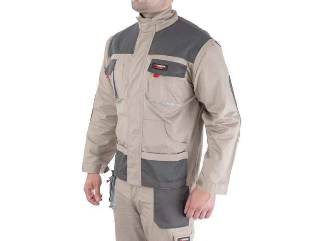 Куртка робоча 2 в 1, 100% бавовна, щільність 180 г / м2, XXXL INTERTOOL SP-3036 