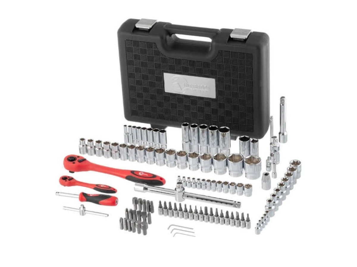 Набір інструментів Cr-V 1/2", 1/4", 108 од. INTERTOOL ET-6108 