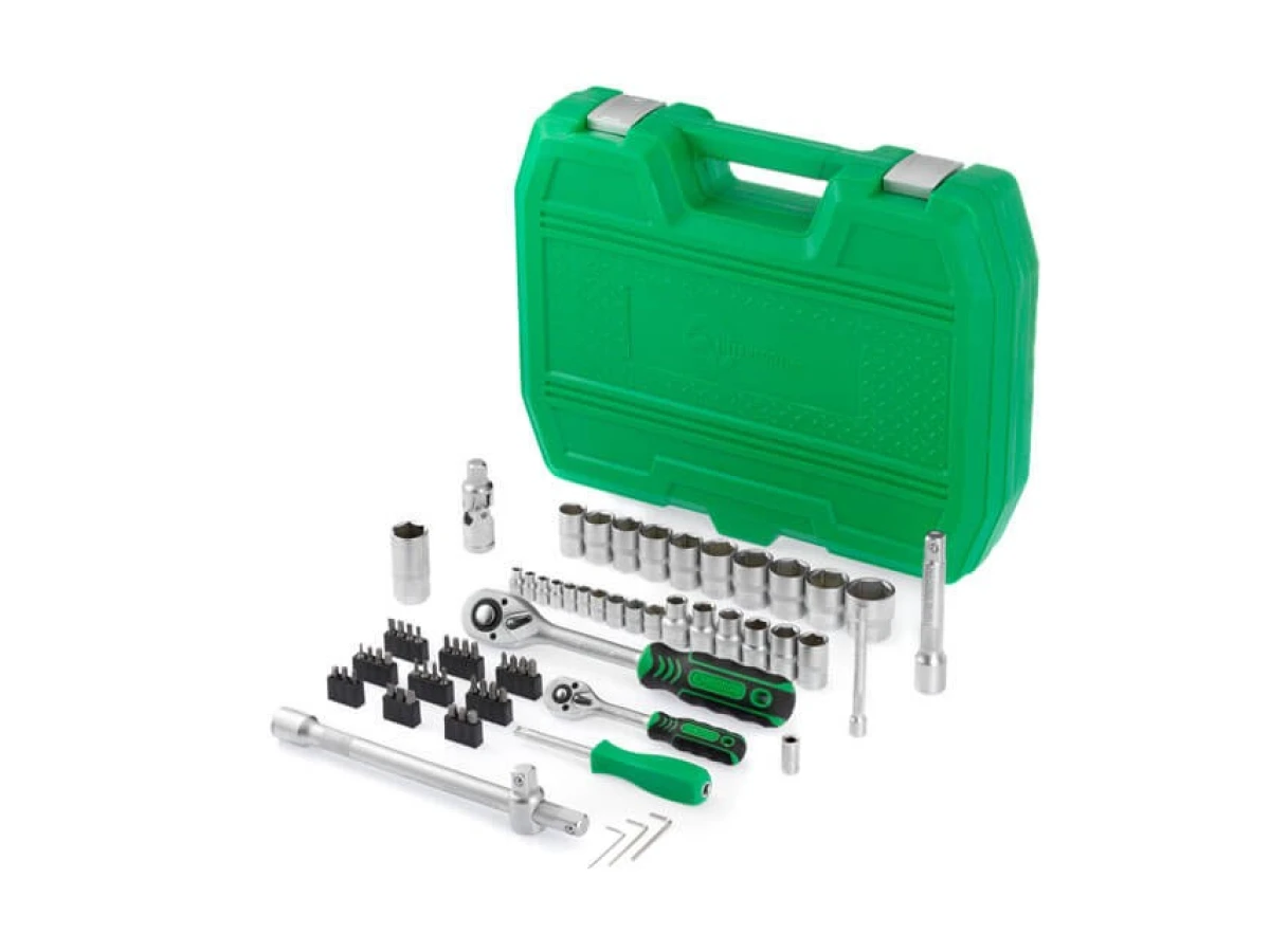 Набір інструментів 1/2" & 1/4", 72 од. INTERTOOL ET-6072SP 