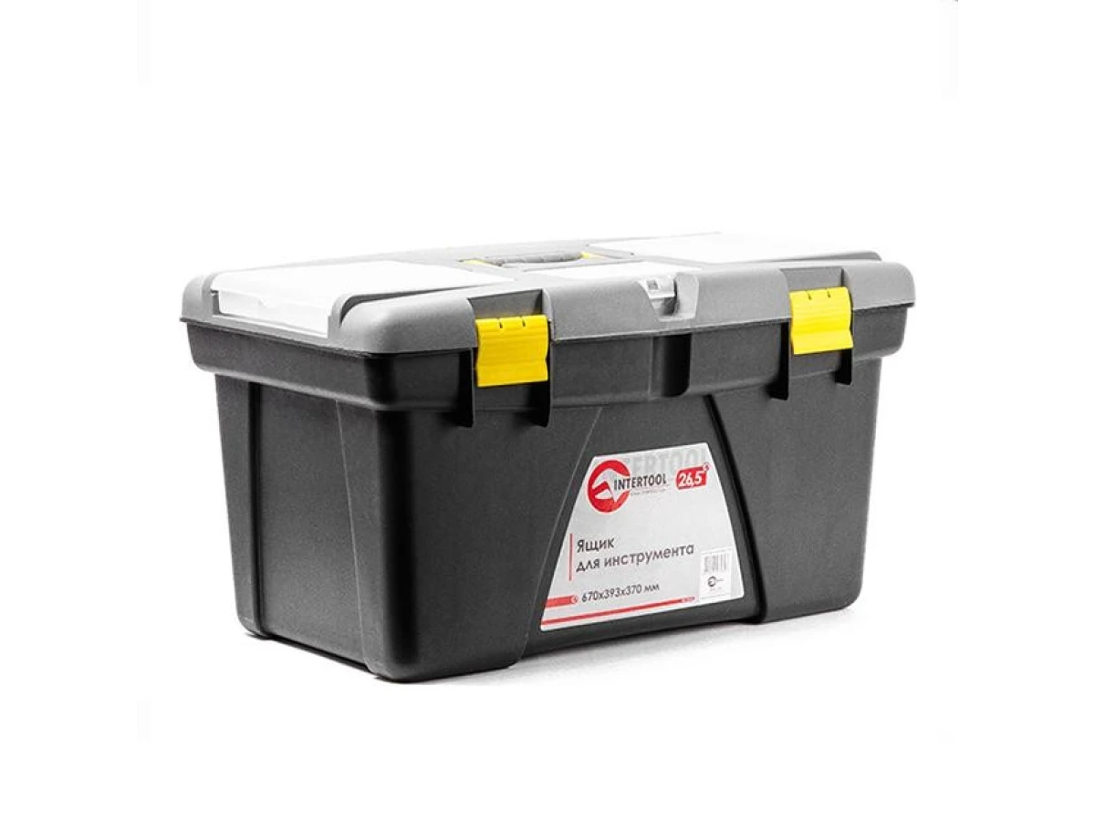 Ящик для інструменту 26.5" 670*393*370 мм INTERTOOL BX-0326 
