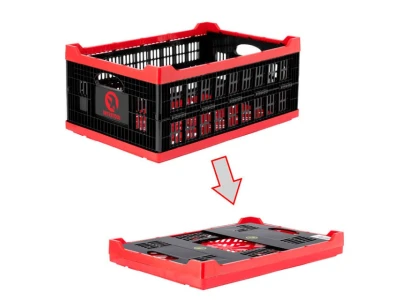 Ящик складаний, пластиковий, завантаження 30 кг, 47 л, 600*400*260 мм, матеріал 100% первинний харчовий ПЕ INTERTOOL BX-6426