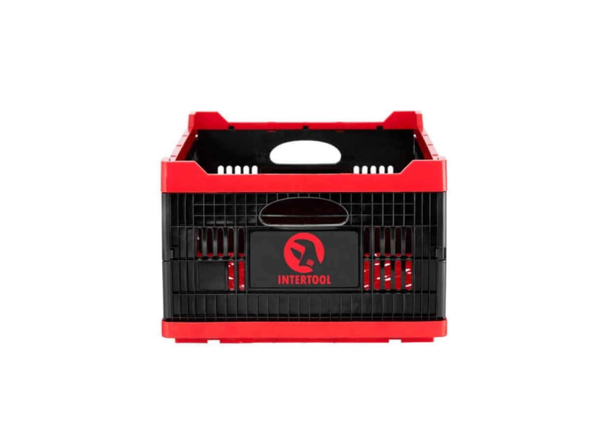 Ящик складной, пластиковый, загрузка 30 кг, 47 л, 600*400*260 мм, материал 100% первичный пищевой ПЭ INTERTOOL BX-6426 