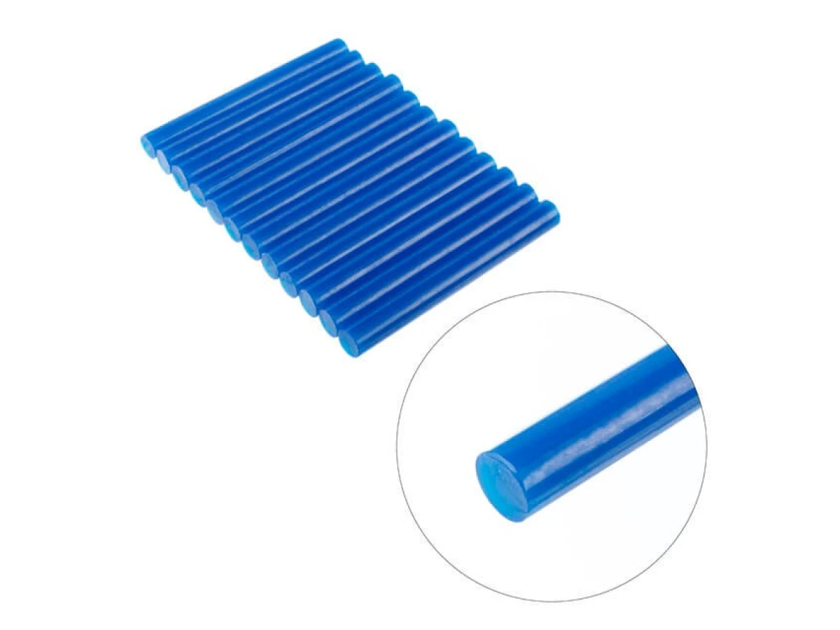 Комплект стрижнів клейових блакитних 11,2 мм * 100 мм, 12 шт. INTERTOOL RT-1052 