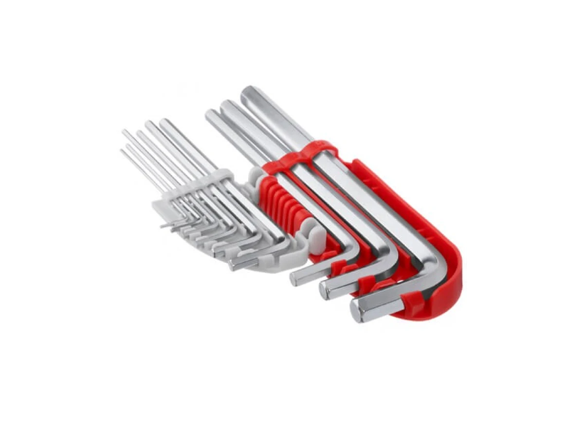 Набір ключів Г-подібних шестигранних 9 од., 1.5-10 мм, S2, PROF INTERTOOL HT-1803 