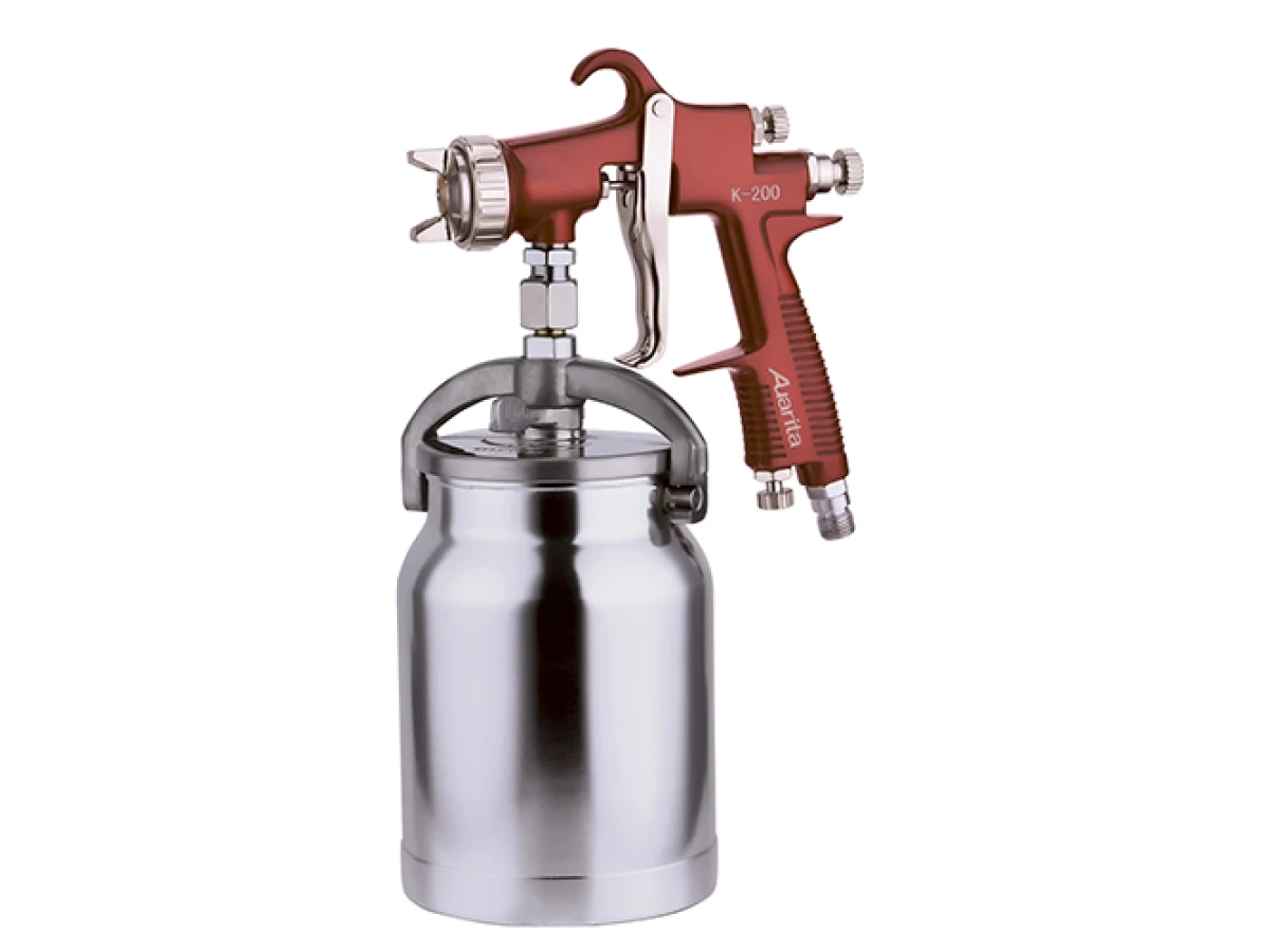 Пістолет фарбувальний пневматичний тип LVMP, нижній металевий бачок, форсунка 1,7мм AURITA 
