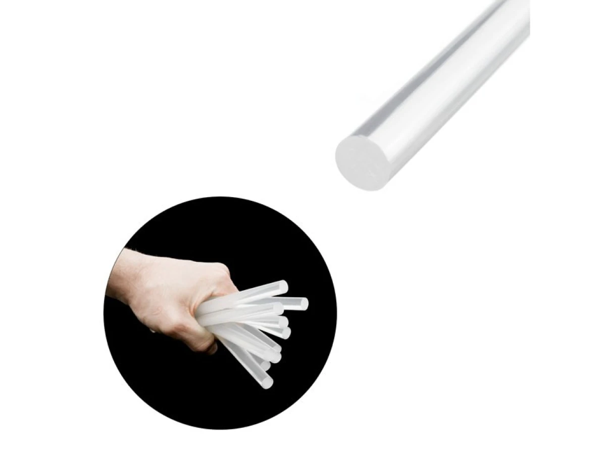 Комплект стрижнів клейових прозорих 11,2 мм x 200 мм, уп. 1 кг INTERTOOL RT-1015 