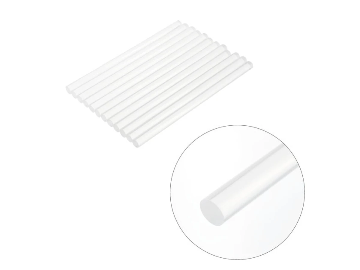 Комплект стрижнів клейових прозорих 11,2 мм * 200 мм, 12 шт INTERTOOL RT-1020 