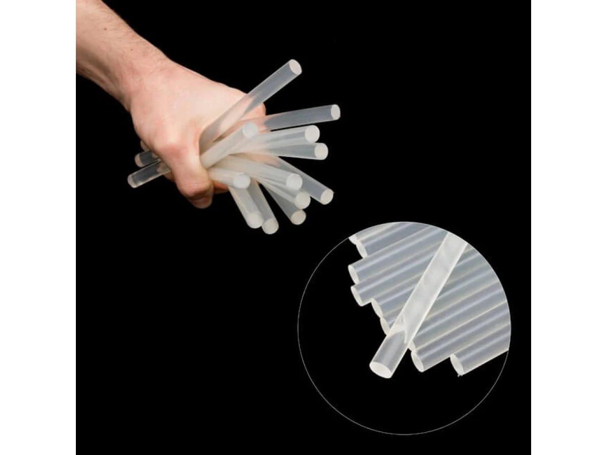 Комплект стрижнів клейових прозорих 11,2 мм * 200 мм, 12 шт INTERTOOL RT-1020 